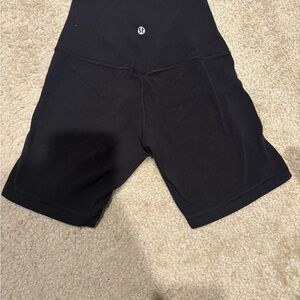 Lululemon Athletica Black Bike Shorts Lightweight Athletic Wear